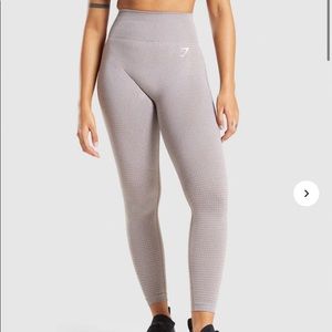 Gymshark vital seamless 2.0 leggings size XS in taupe marl